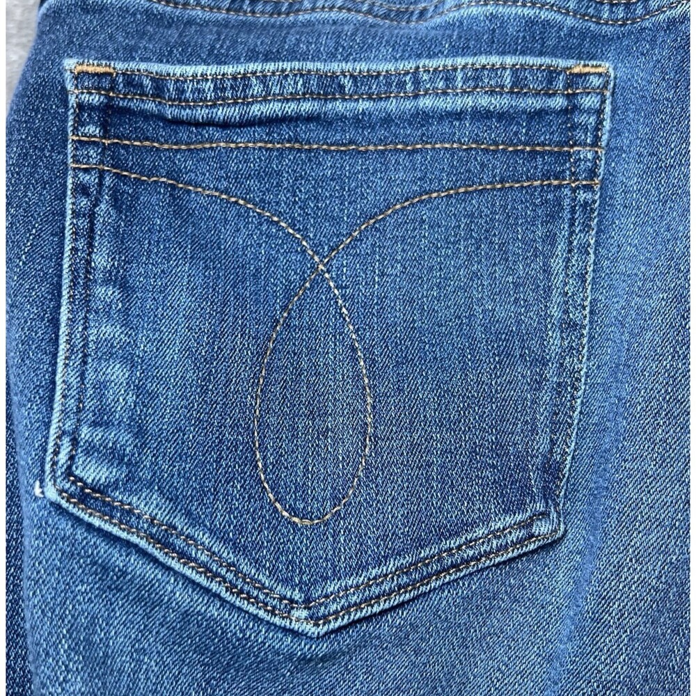 Calvin Klein Jeans Womens Size 12x30 Mid Rise Skinny Distressed Floral Patch - Picture 15 of 16